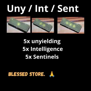 5x Uny /5x Int /5x Sent