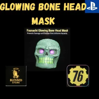 New Glowing Bone Head Mask