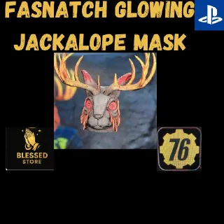 Glowing Jackalope Mask
