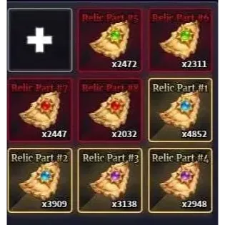 WHOLE SET RELIC FORGE 