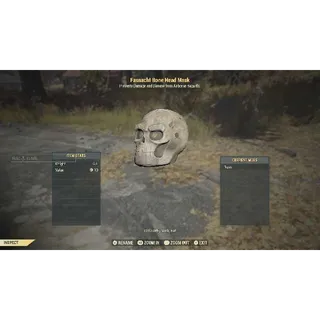 Fasnacht Bone Head Mask