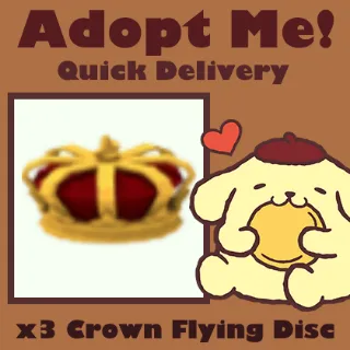 x3 Crown Flying Disc