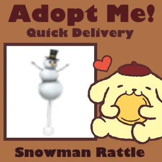 Snowman Rattle