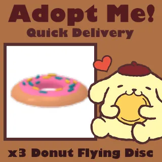 x3 Donut Flying Disc