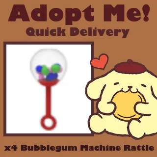 x4 Bubblegum Machine Rattle