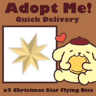 x5 Christmas Star Flying Disc