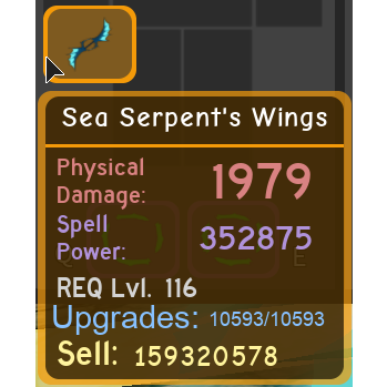 Gear Sea Serpent S Wings In Game Items Gameflip