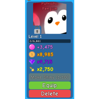 Pet 1x Patriotic Penguin Bgs In Game Items Gameflip - penguin simulator roblox