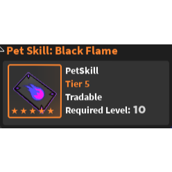 Gear Pet Skill Black Flame In Game Items Gameflip