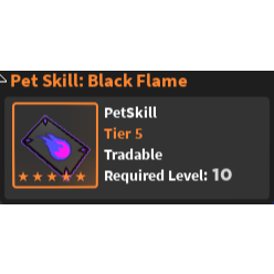 Gear Pet Skill Black Flame In Game Items Gameflip - roblox world zero pets