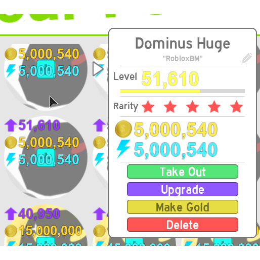 Other Dominus Huge 1x In Game Items Gameflip - roblox accounts for sale with dominus