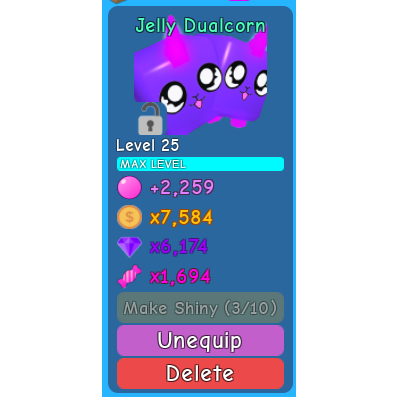 Bubble Gum Simulator Jelly Dualcorn