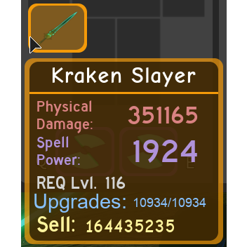 Gear Kraken Slayer In Game Items Gameflip