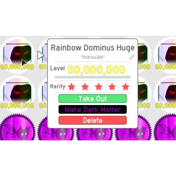 Other 4x Rainbow Dominus Huge In Game Items Gameflip - roblox pet simulator free dominus huge