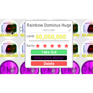 Other 4x Rainbow Dominus Huge In Game Items Gameflip