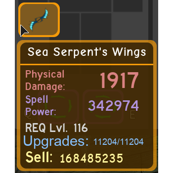 Gear Sea Serpent S Wings Dq In Game Items Gameflip