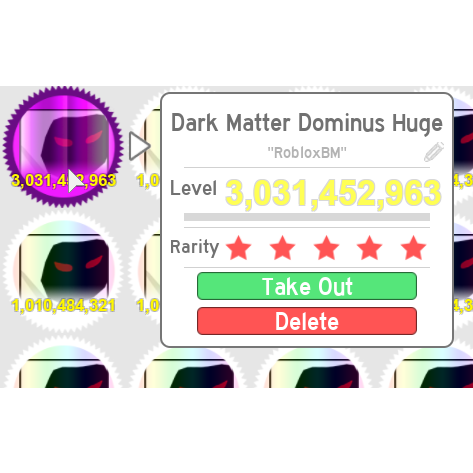 Roblox Pet Simulator Dominus Huge