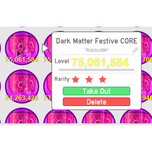 Other 1x Dm Festive Core In Game Items Gameflip - dark matter core roblox