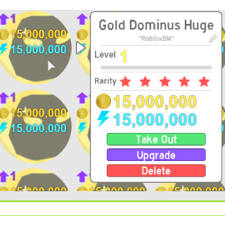 gold dominus roblox