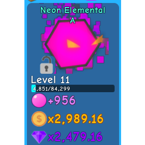 Other 1x Neon Elemental Bgs In Game Items Gameflip - roblox bubblegum simulator neon elemental