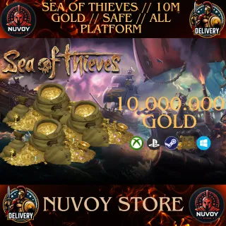 SEA OF THIEVES // ALL PLATFORM // 10M Gold // Fast Delivery