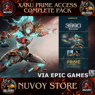 Xaku Prime Access Complete Pack + 3990 Platinum + QUASSUS PRIME + TRUMNA PRIME and More