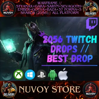 Warframe //  Styanax+Gara+Saryn+Sevagoth+Ember+Gotva+Baza+37 Forma+5 Shards (2056)// all platform