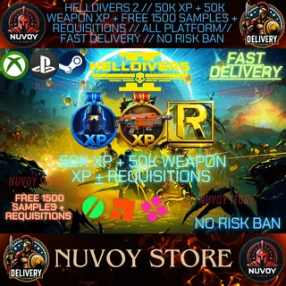 Helldivers 2 // 50K XP + 50K Weapon XP + Free 1500 Samples + Requisitions // ALL PLATFORM// FAST DELIVERY // No Risk Ban
