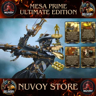 Mesa Prime Ultimate Edition // All Platform + 1 Warframe Slot + 1 Orokin Reactor + 2 Weapon Slot + 3 Forma + All Augment