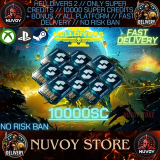 HELLDIVERS 2 // 10000 SUPER CREDITS // ALL PLATFORM // FAST DELIVERY // STEAM + PS + XBOX