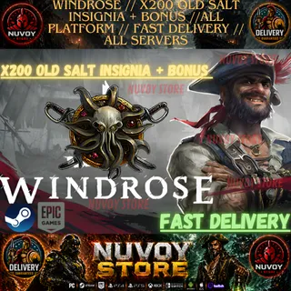 WINDROSE // X200 Old Salt INSIGNIA + bonus //All Platform // FAST DELIVERY // ALL SERVERS