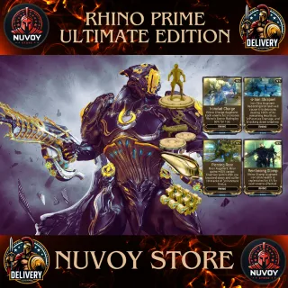 Rhino Prime Ultimate Edition // All Platform + 1 Warframe Slot + 1 Orokin Reactor + 2 Weapon Slot + 3 Forma + All Augment