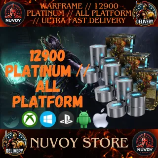 Warframe // 12900 platinum // all platform // Ultra Fast Delivery