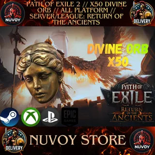 PATH OF EXILE 2 // X50 DIVINE ORB // All Platform // SERVER/LEAGUE : RETURN OF THE ANCIENT50