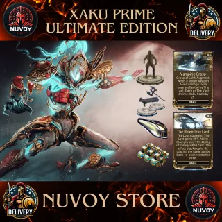 Xaku Prime Ultimate Edition // All Platform + 1 Warframe Slot + 1 Orokin Reactor + 2 Weapon Slot + 3 Forma + All Augment