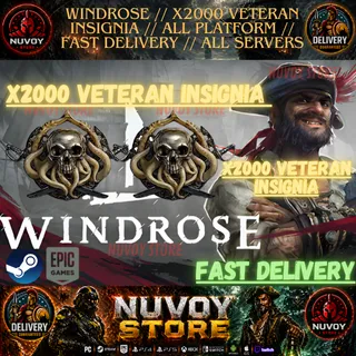 WINDROSE // X2000 Veteran Insignia Maximum Reputation With All Factions // All Platform // FAST DELIVERY // ALL SERVERS
