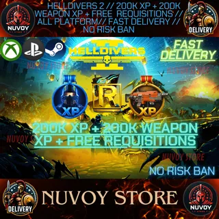 Helldivers 2 // 200k XP + 200k Weapon XP + Free Requisitions // ALL PLATFORM// FAST DELIVERY // No Risk Ban