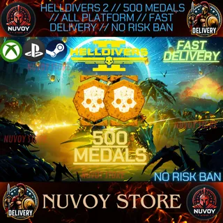 HELLDIVERS 2 // 500 MEDALS // ALL PLATFORM // FAST DELIVERY // STEAM + PS + XBOX