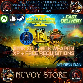 Helldivers 2 // 100k XP + 100k Weapon XP + Free Requisitions // ALL PLATFORM// FAST DELIVERY // No Risk Ban