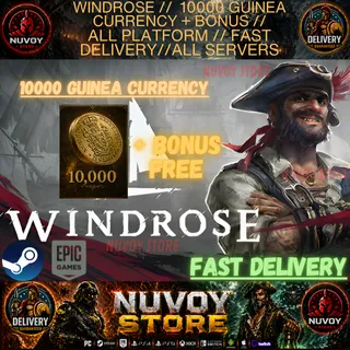 WINDROSE //  10000 Guinea Currency + BONUS // All Platform // FAST DELIVERY // All servers