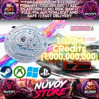 FORZA HORIZON 6 // 1,000M CRedits (1,000,000,000) // ALL PLATFORM // Login Required // FAST DELIVERY 