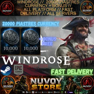 WINDROSE // 20000 PIASTRES Currency + BONUS // All Platform // FAST DELIVERY // All servers