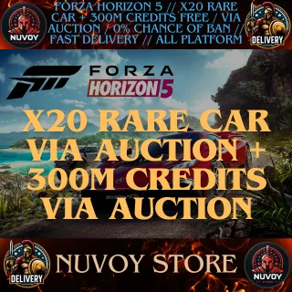 𝐅𝐇𝟓 🎰 X20 Rare Car + 300M free // Via Auction / 0% Chance Of Ban ◆ 𝐌𝐈𝐂𝐑𝐎𝐒𝐎𝐅𝐓/𝐒𝐓𝐄𝐀𝐌/𝐗𝐁𝐎𝐗/PS 🏎️🚗🛻
