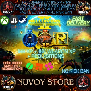 Helldivers 2 // 1kK XP + 1kK Weapon XP + Free 30000 Samples + Requisitions // ALL PLATFORM// FAST DELIVERY // No Risk Ban
