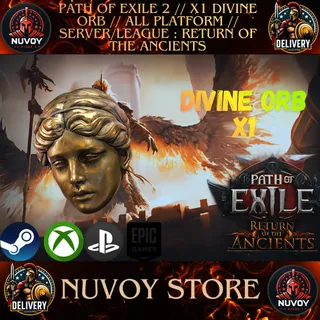 PATH OF EXILE 2 // X1 DIVINE ORB // All Platform // SERVER/LEAGUE : RETURN OF THE ANCIENTS