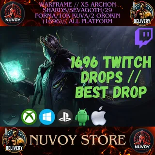 Warframe // x5 Archon Shards/Sevagoth/29 Forma/10k Kuva/2 Orokin (1696)// all platform