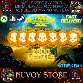HELLDIVERS 2 // 2000 MEDALS // ALL PLATFORM // FAST DELIVERY // STEAM + PS + XBOX