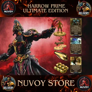 Harrow Prime Ultimate Edition // All Platform + 1 Warframe Slot + 1 Orokin Reactor + 2 Weapon Slot + 3 Forma + All Augment