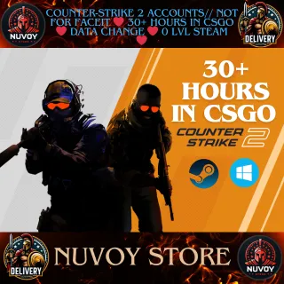 Counter-Strike 2 Accounts// not for faceit ❤️ 30+ hours in CSGO ❤️ data change ❤️ 0 lvl steam ❤️