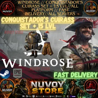 WINDROSE // Conquistador’s Cuirass Set +15 lvl // All Platform // FAST DELIVERY // All servers